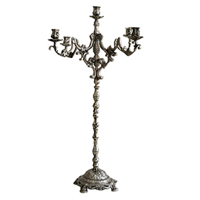 Candelabro 5 Velas Envelhecido 81x50