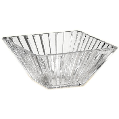 Petisqueira de Vidro Frisado 12x12x5