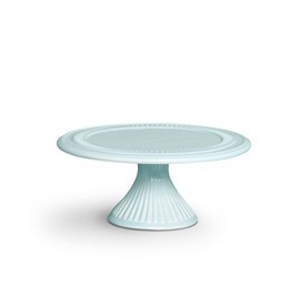 Boleira de Porcelana Redonda Azul Bebê 23x10