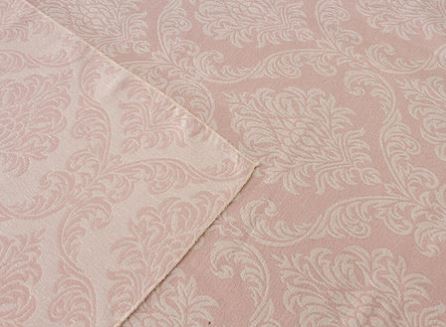 Toalha Quadrada Jacquard Adamascado Rosa Bicolor 180x180