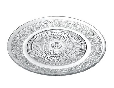 Boleira de Cristal Redonda Arabesco sem Pé 30x14