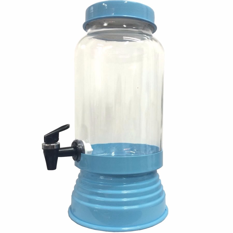 Suqueira de Vidro Azul Bebê 3,20L