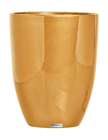 Cachepot Cerâmica Alto Dourado