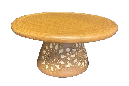 Boleira de Barro Rendado M 30cm