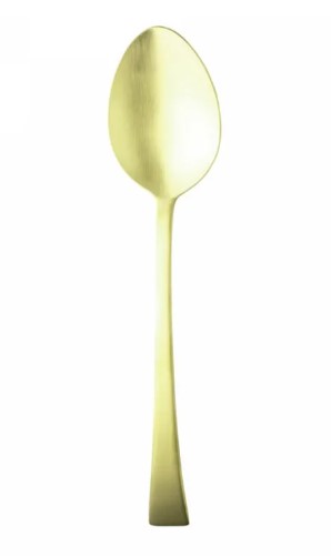 Talher de Serviço Colher de Arroz Dourada Fosca