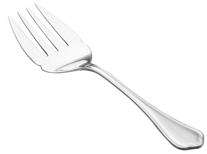 Talher de Serviço Garfo de Peixe Prata 4 Dentes Zurich