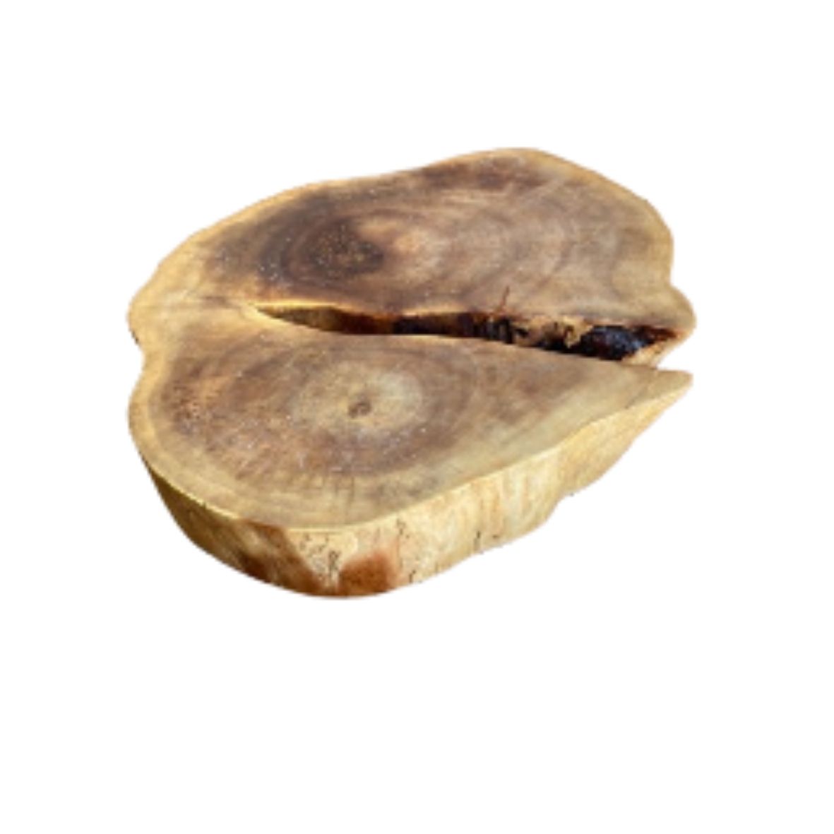 Tábua de Madeira Redonda Rachadura 48cm