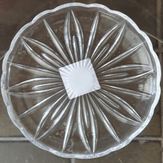 Boleira de Cristal Redonda Lily com pé 32x13