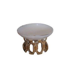 Boleira Cerâmica Fauna e Flora 18cm