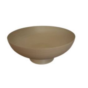 Fruteira Metal com Pé Nude Fosco Rasa