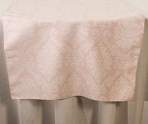 Trilho Jacquard Adamascada Rosa Bicolor 380x60