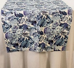 Trilho Acquablock Floral Azul 380x60